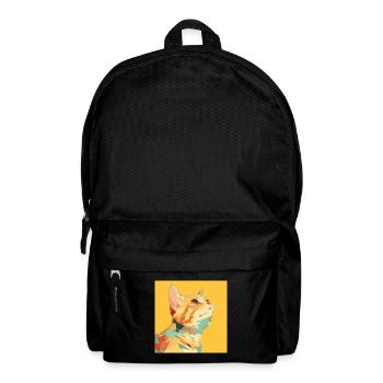 Cat, Cat Motif - Backpack - black - Front