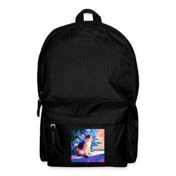 Katze, katzenmotiv - Rucksack - Schwarz - Vorne