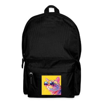 Katze, katzenmotiv - Rucksack - Schwarz - Vorne