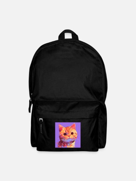 Chat, Motif De Chat - Sac à dos - noir