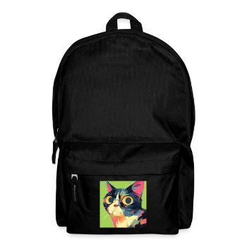 Chat, Motif De Chat - Sac à dos - noir - Devant