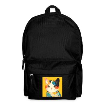 Chat, Motif De Chat - Sac à dos - noir - Devant