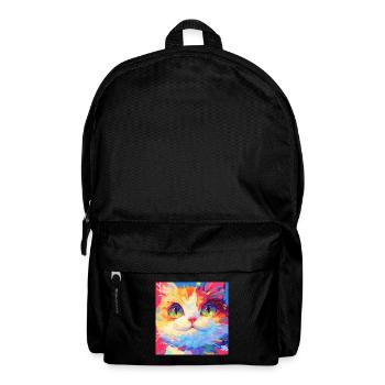 Katze, katzenmotiv - Rucksack - Schwarz - Vorne