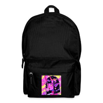 anime, demon girl, waifu, japan - Rucksack - Schwarz - Vorne