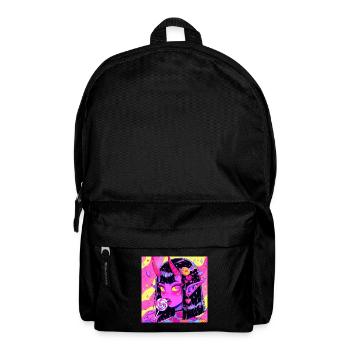 anime, demon girl, waifu, japan - Rucksack - Schwarz - Vorne