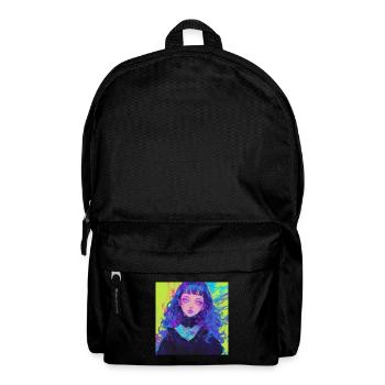 Anime, Gothic Girl, Waifu, Japan - Backpack - black - Front
