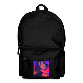 anime, gothic girl, waifu, japan - Rucksack - Schwarz - Vorne