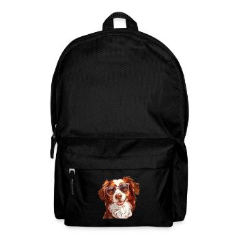 Epagneul Breton, Brittany dog, hund, Sonnenbrille, - Rucksack - Schwarz - Vorne