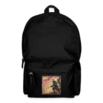 Japanisch Samurai Kirschblüte Kunst Ukiyo-E - Rucksack - Schwarz - Vorne