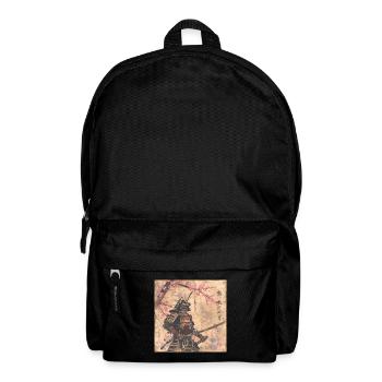 Japanisch, Samurai, Kirschblüte, Kunst, Ukiyo-E - Rucksack - Schwarz - Vorne