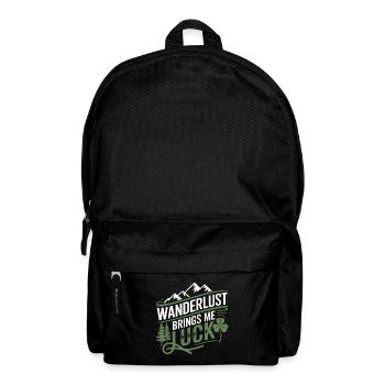 Fernweh bringt mir Glück - Rucksack - Schwarz - Vorne