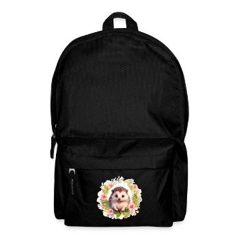 Cute hedgehog - Backpack - black - Front