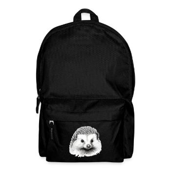Süßer Vintage Igel - Rucksack - Schwarz - Vorne