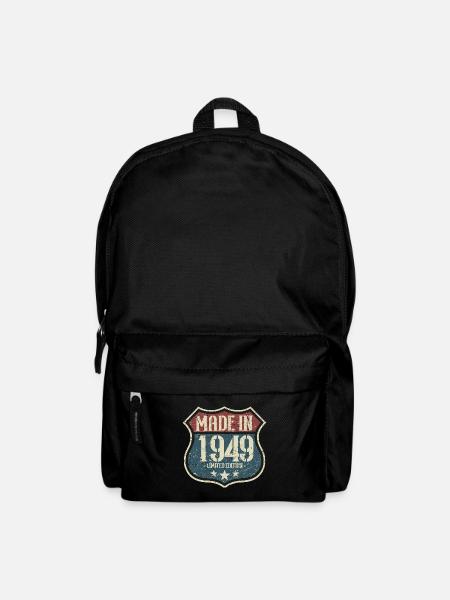 1949 Jahrgang Geburtstag Retro Vintage Geschenk - Rucksack - Schwarz