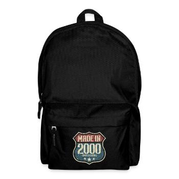 2000 ' s Vintage Vintage anniversaire rétro cadeau - Sac à dos - noir - Devant