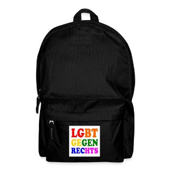 Les LGBT contre la droite - Sac à dos - noir - Devant