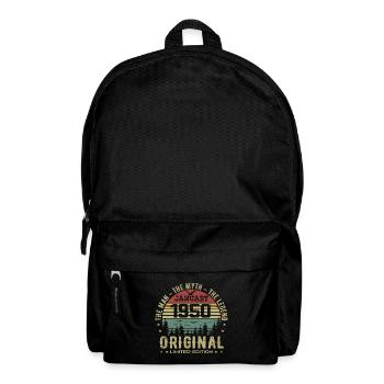 Cadeau D'anniversaire 75 ans, Nées En Janvier 195 - Sac à dos - noir - Devant