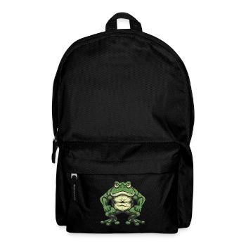 Frosch Muskeln Bodybuilding - Rucksack - Schwarz - Vorne
