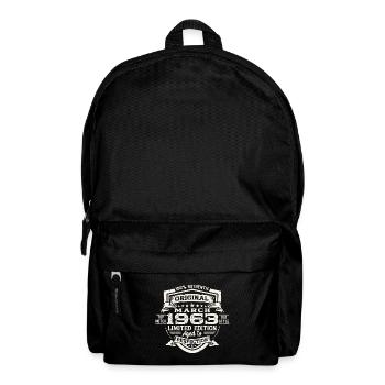 60th birthday Mann Original March Born 1963 - Backpack - black - Front