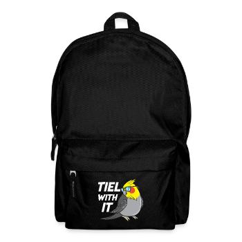 Tiel With It Funny Cockatiel Bird Parrot - Backpack - black - Front