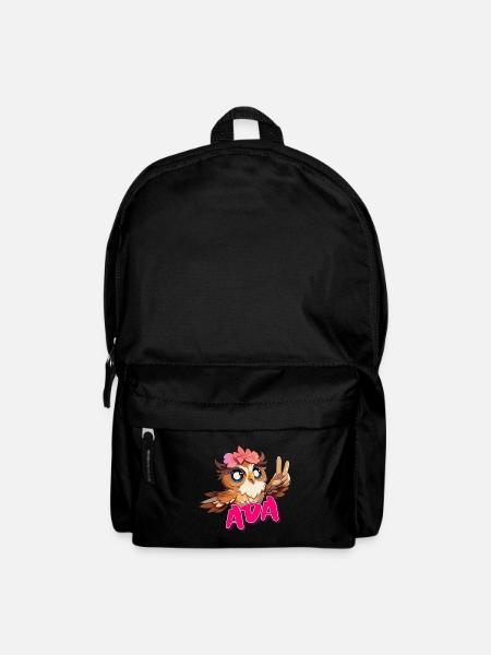 ADA - Beautiful Girl Name with Cute OWL - Backpack - black