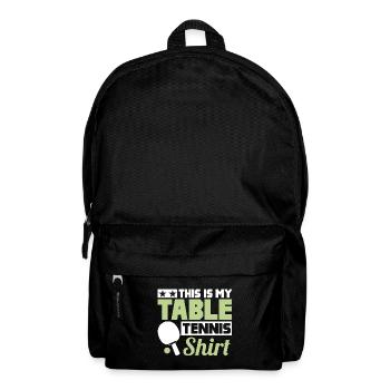 C’est mon tennis de table - Sac à dos - noir - Devant