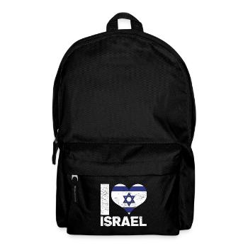 Israel Love Israeli Flag Gift Israel - Backpack - black - Front