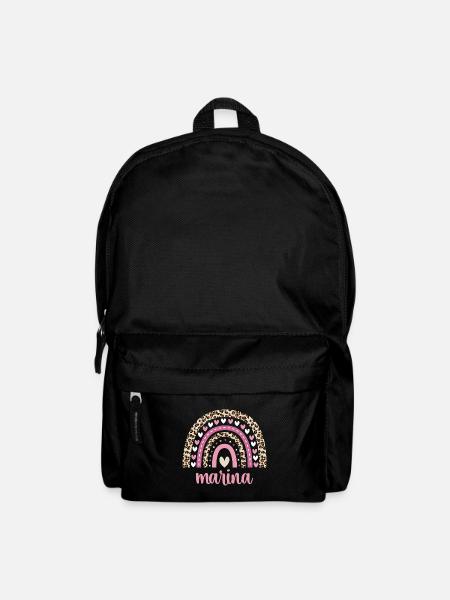 Marina Regenbogen Name Geburtstag Marina - Rucksack - Schwarz