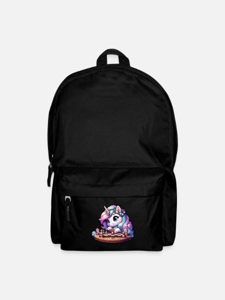 Einhorn Schach - Rucksack - Schwarz