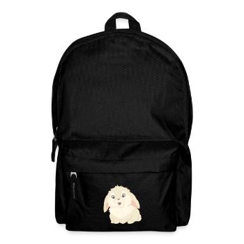 Cute rabbit as illustration - Backpack - black - Front