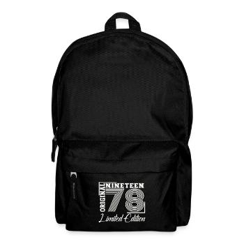 Born 1978 45th birthday Gift man/ woman - Backpack - black - Front