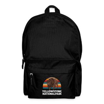 Bison Büffel Buffalo Nationalpark Rind Western - Rucksack - Schwarz - Vorne