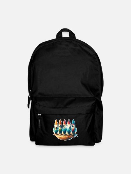 Surfen Surfer - Rucksack - Schwarz