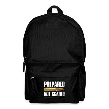 Prepared Not Scared Bullet Gun Lover Survivalist - Backpack - black - Front
