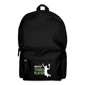 Okayster Tennisspieler - Rucksack - Schwarz - Vorne