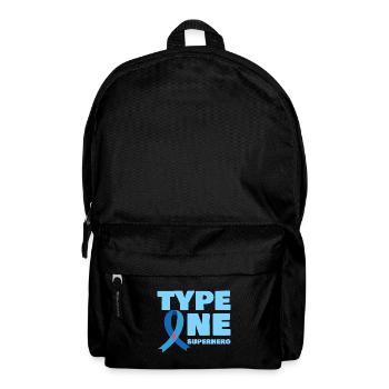 Type One Super-héros Sensibilisation au diabète DT1 - Sac à dos - noir - Devant