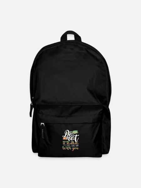 Christliche Gaben fürchten nicht, dass ich bei dir bin - Rucksack - Schwarz