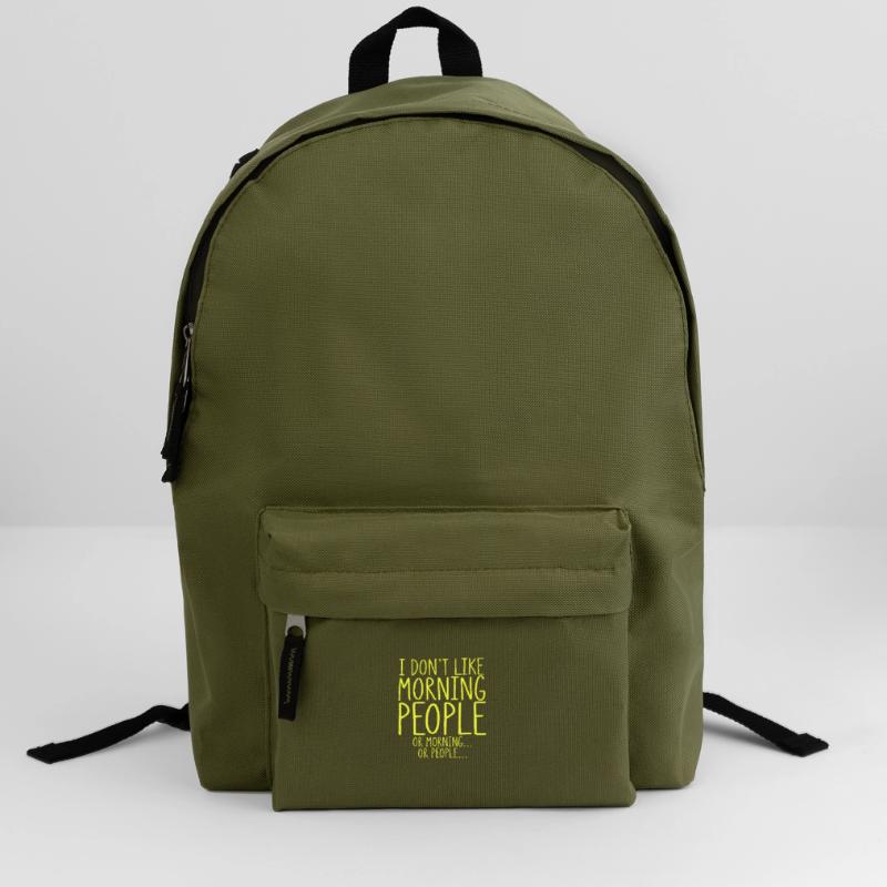 Sarkastische mögen keine Morgenmenschen oder Morgen oder Rucksack