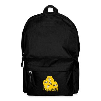 Bienen in einem tropfenden Wabenimkergeschenk - Rucksack - Schwarz - Vorne