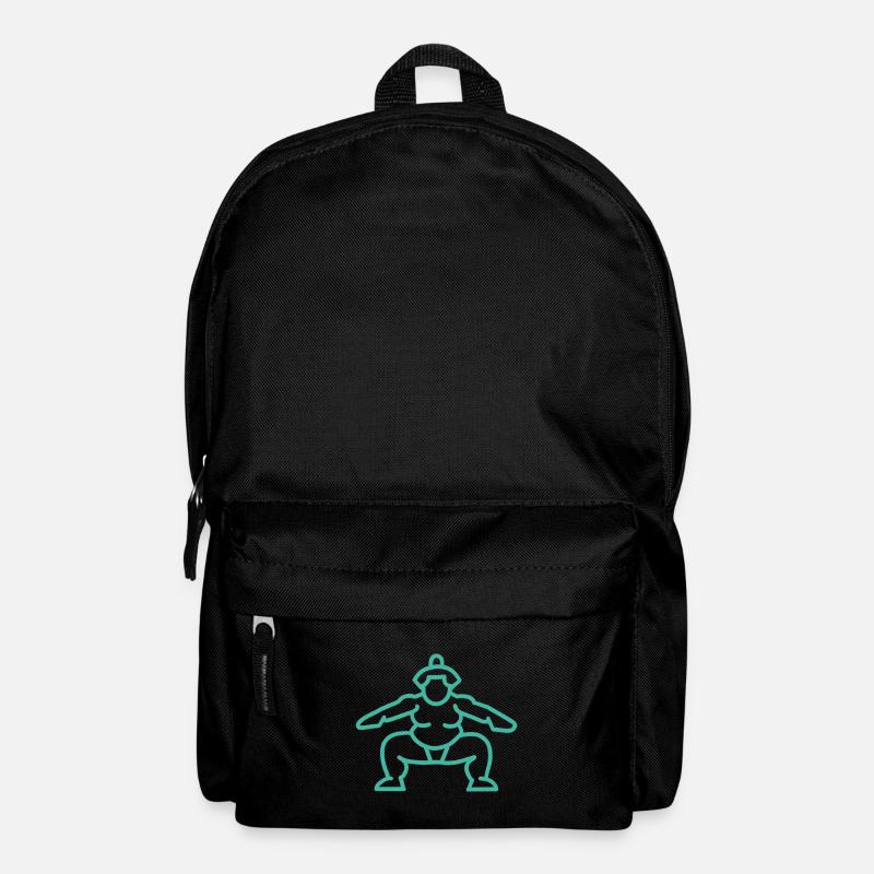 Sumo japonais turquoise - Sac à dos - noir