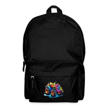 Tractor in bright colors - Backpack - black - Front