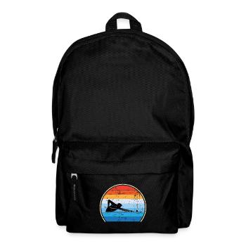 Retro Billard Snooker Pool Billard - Rucksack - Schwarz - Vorne