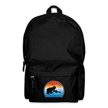 Retro Tischtennisspieler Tischtennis - Rucksack - Schwarz - Vorne