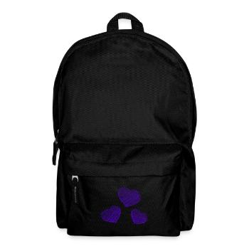 HERZ. HERZ. HEILIGER VALENTINSTAG. LIEBE. LIEBE. HERZ - Rucksack - Schwarz - Vorne