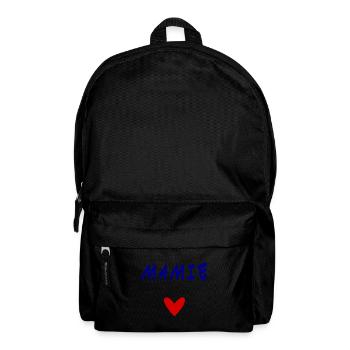 MAMIE. FÊTE DES MÈRES. BONNE FÊTE MAMIE. JE T'AIME - Sac à dos - noir - Devant