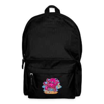 Mignon Octopus Ocean Animal Lover Cadeau Octopus - Sac à dos - noir - Devant