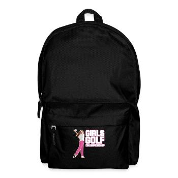 Girls Golf Championship Tshirt Design - Backpack - black - Front