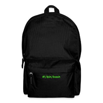Unix Linux Bash - Rucksack - Schwarz - Vorne