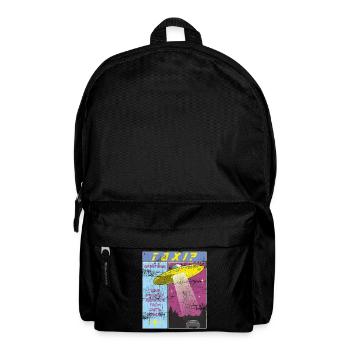 Alien taxi? Funny hijacker from space - Backpack - black - Front