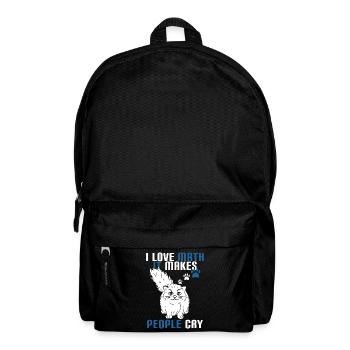 Creative tee design with text "I Love Math It - Backpack - black - Front